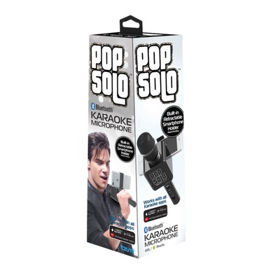 pop solo karaoke microphone and speaker