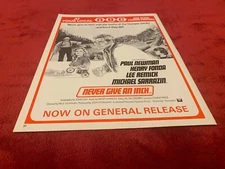 T&P2 MOVIE ADVERT 11X8 PAUL NEMAN & HENRY FONDA IN NEVER GIVE AN INCH