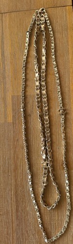 Authentic Chanel Leather Chain Double Layered Necklace B2015 - Picture 4 of 5