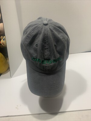 Oregon Ducks Hat Cap Men s Gray Strapback Football NCAA Wells Fargo