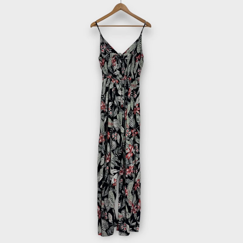 Mono Minkpink Para Mujer Talla Pequeña Verde Negro Tropical Floral Aloha Cove Foto 2 de 4