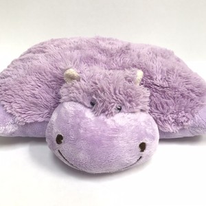 Pillow Pet Pee Wees Hippo Purple Plush Toy 11 Velcro Closure Ebay