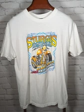 Vintage Sturgis Black Hills Motorcycle Rally T-Shirt Size L Hot Leathers 2005
