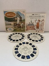 VIEW-MASTER vintage SET of 3 REELS Williamsburg Virginia SAWYERS Packet A 813