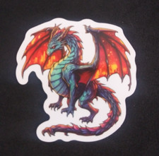 Colorful Mystical Guardian Dragon Sticker 2" L 