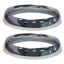 Crown Headlight Trim Bezel Retaining Ring Chrome for Jeep CJ5 CJ6 CJ7 Scrambler