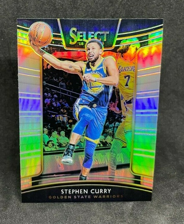 2018-19 Panini Select Stephen Curry No.1 #1 Silver Holo Concourse Level