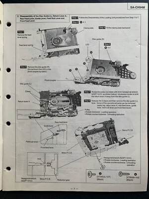 Panasonic SA-CH55 CD Stereo System ORIGINAL Service Manual | eBay