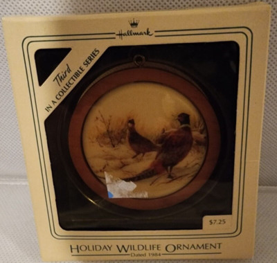 HALLMARK Ring Necked Pheasant 1984 Wildlife Collection Ornament