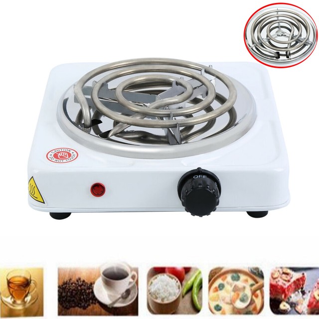 Portable Single Electric Burner Hot Plate Stove Dorm Rv Travel