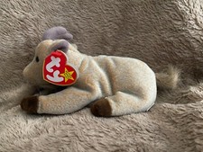 Ty Beanie Baby Goatee the goat Nov 4 1998 with ear tag  cover also tush tag