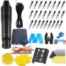 RoYun 9000RPM Rotary Tattoo Pen Motor Gun Machine Ink Cup Cartridge Needle Kit