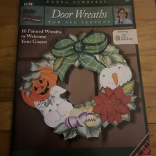 One Stroke Folk Art Wreaths All Seasons Decorative Painting Book Donna Dewberry