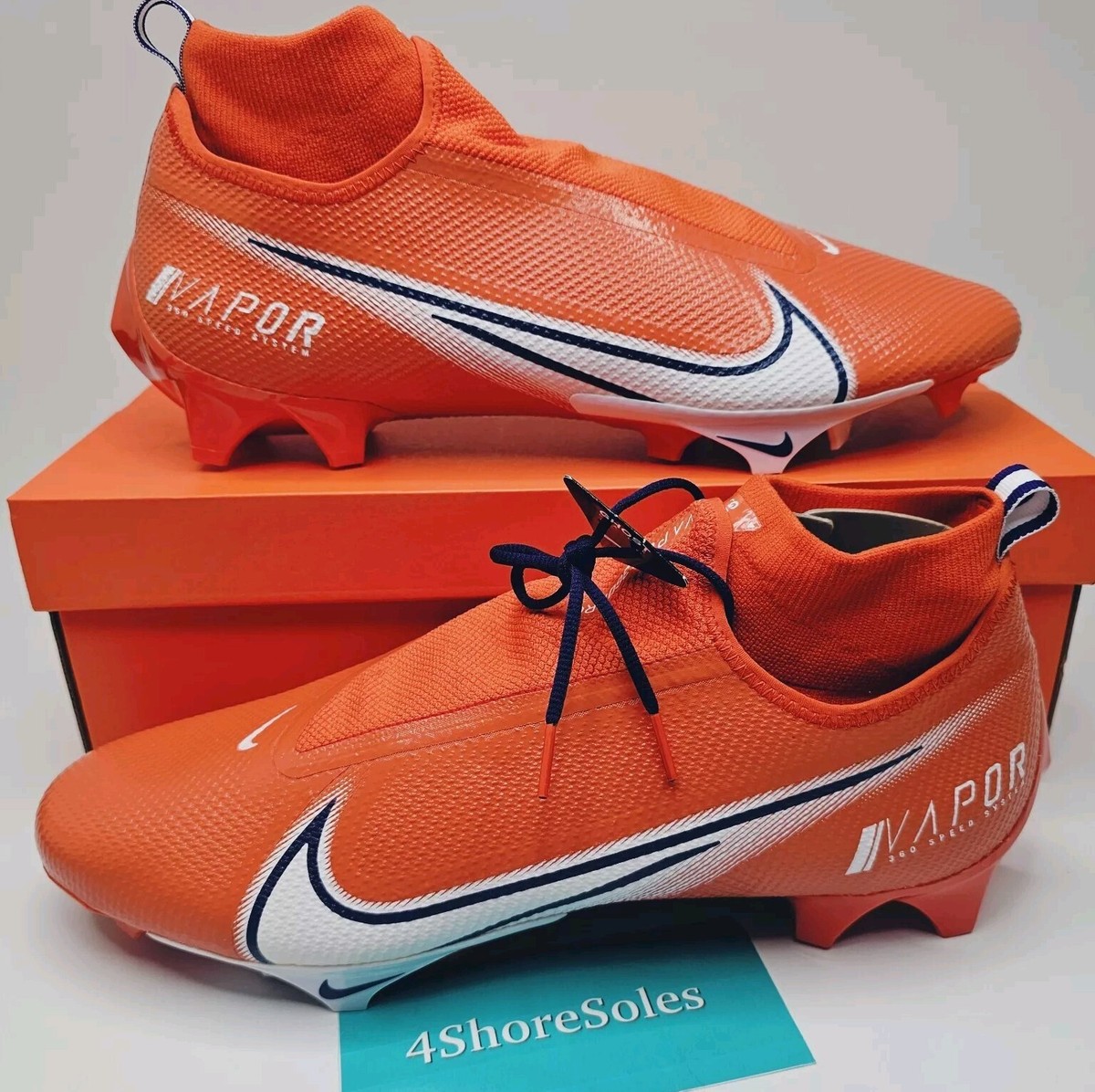 Nike Vapor Edge Pro 2 “Clemson Tigers” PE Football Cleats Size 15 Men 12 Nike Vapor Edge Elite 360 2 SMU | Mercari main image 3