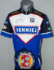 Festina Watches Cycling Jersey Uci Pro Tour Le Man Mens 1/4 Zip Shirt Size XL