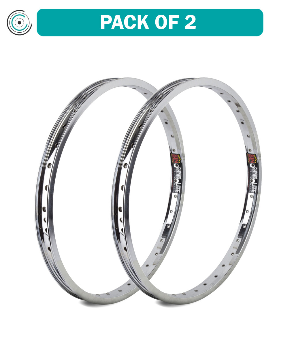 Pack of 2 Rhyno Lite XL Sun Ringle 20in Rhyno Lite XL Chrome