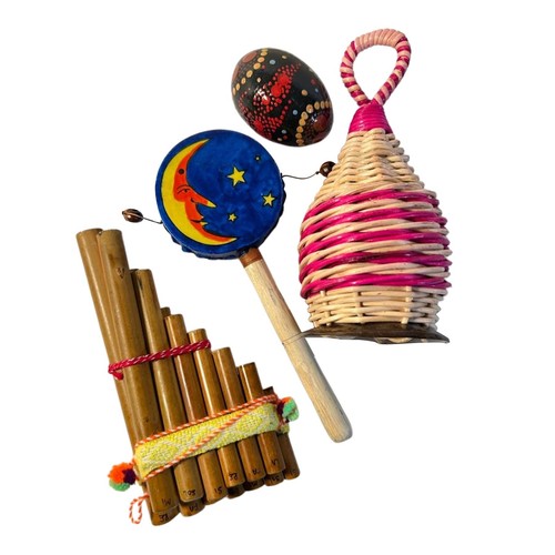 ROUND THE WORLD 4 PIECE MUSICAL INSTRUMENT GIFT BOX eBay