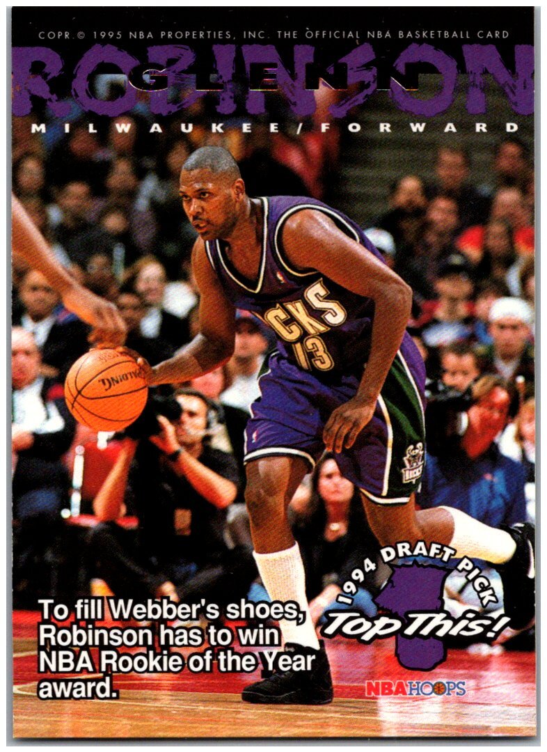 1994-95 NBA Hoops #421 Glenn Robinson & Chris Webber - FREE SHIPPING!