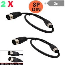 3M 8 Pin MIDI Keyboard Extension Cable Stable DIN Male to Male Adapter Cable 2