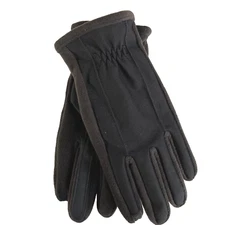 Isotoner Mens Cold weather Tech Stretch Gloves Black  Stitch LARGE  $55