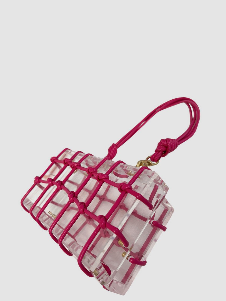 cult gaia ピンク クラッチバッグ 元箱付き Cult Gaia Galleria Clutch | Pink | FARFETCH