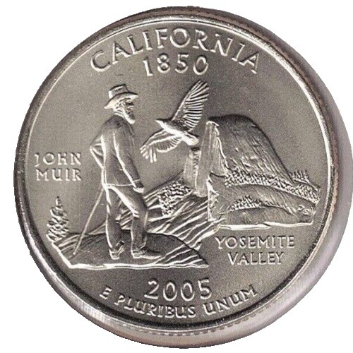 2005-D California State Quarter 25cent Coin from US Mint Bag