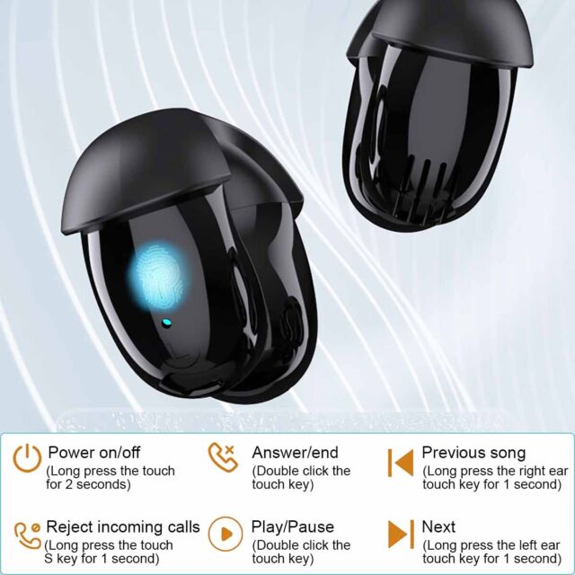 Sport Headset Wireless Bluetooth 5.3 Earbuds Ear Clip Bone Conduction Headphones RY11669