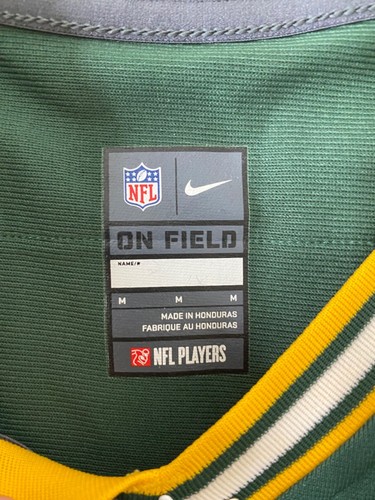 Green Bay Packers Women’s Medium Jersey Nike Green Rodgers Short Sleeve - Picture 10 of 13