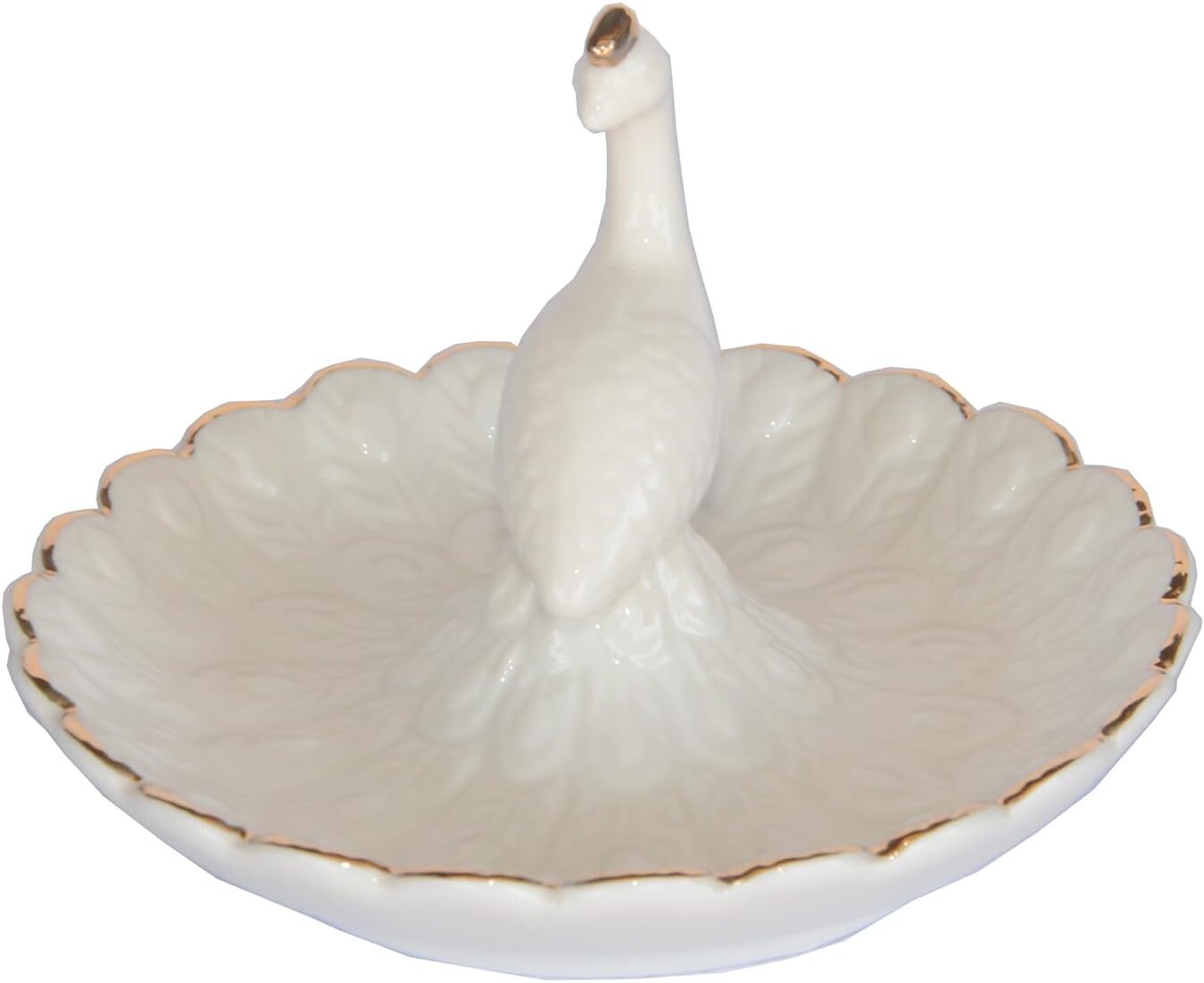 Ceramic Ring Holder Dish Jewelry Tray, Decorative Trinket Dish for Rings Earring
