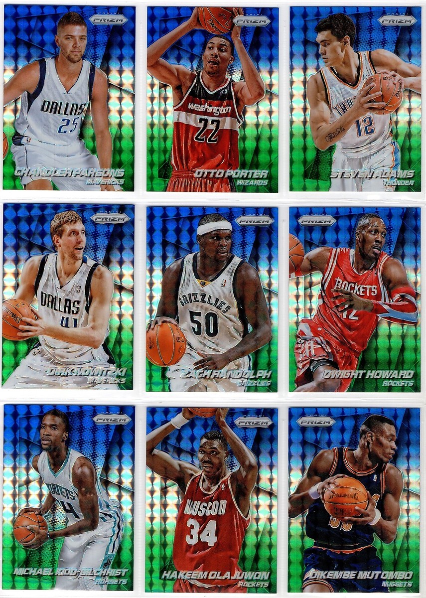 2014-15 Panini Prizm Prizms Blue and Green Mosaic You Pick the