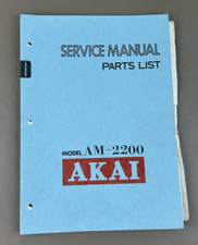 Akai AM-2200 Manuale di servizio/elenco ricambi D-855