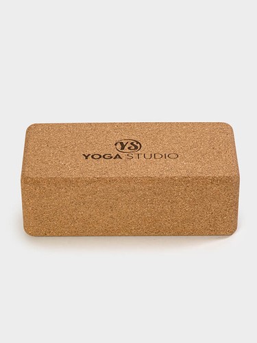 Yoga Studio The Comfortable Cork Yoga Block with Rounded Edges 22.5 x 12 x 7.5cm - Picture 3 of 4