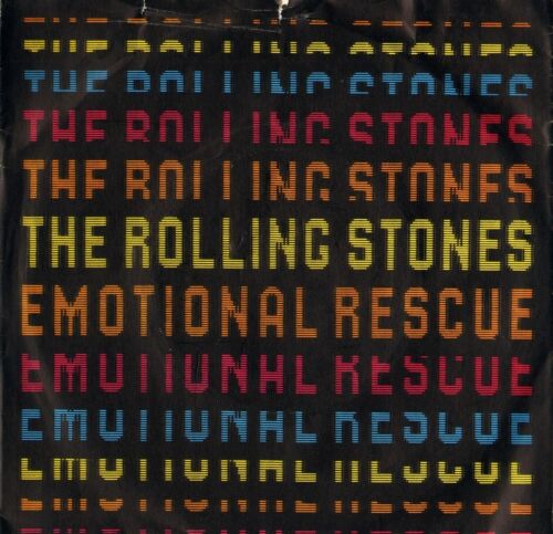 THE ROLLING STONES emotional rescue/down in the hole RSR 105 uk 7" PS EX/VG - Picture 1 of 1