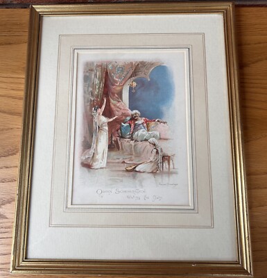 Gerahmtes Bild Königin Scheherazade Die arabische Nacht Wandbild Deko Klassiker