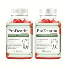 2-Pack Prodentim Gummies Dental Supplement for Teeth and Gums - 120 Gummies
