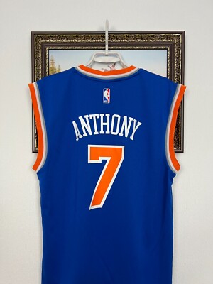  NBA New York Knicks 7 ユニフォーム Vintage Adidas New York Knicks #7 Anthony NBA Jersey Mens Shirt