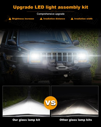 DOT approved 2pcs 7x6" LED Headlights for Ford F650 F750 2000-2015 Canbus - Bild 8 von 20
