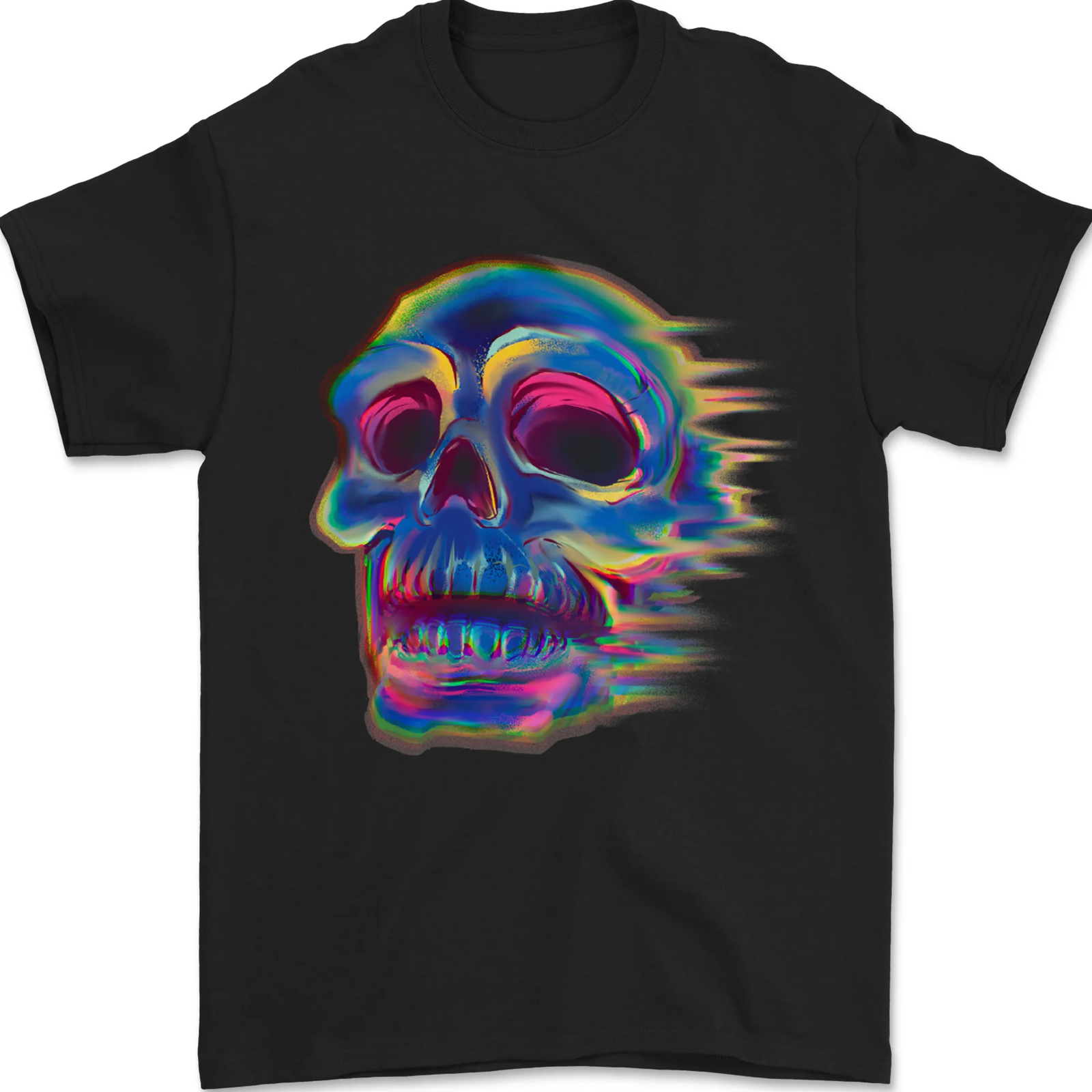 A Trippy Skull Mens T-Shirt 100% Cotton