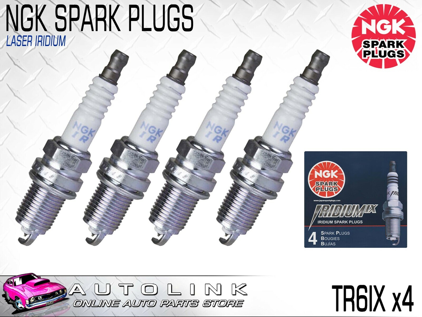 NGK IRIDUM SPARK PLUGS FOR HOLDEN COMMODORE VY VZ VE 5.7L 6.0L V8 TR6IX