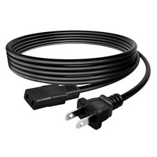 2-Prong Square AC Power Cord Cable for Roland HS 60 80 MKS 7 10 20 30 70 100 JX