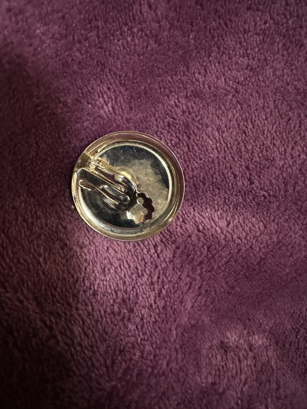 VTG Clip On Button Earring Set Interchangeable Sn… - image 6