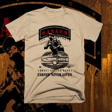 Army ranger T-shirt combat action Special Forces airborne military veteran new
