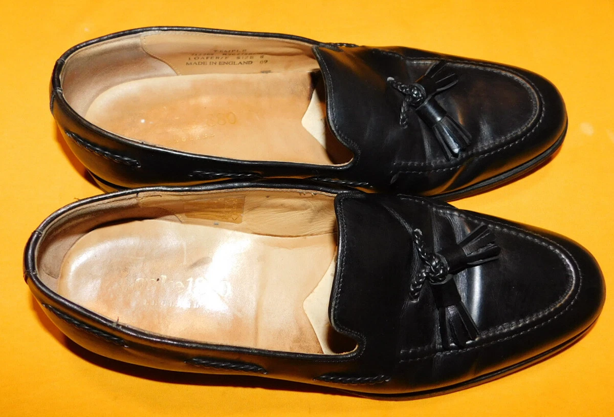 Loake black loafers clearance