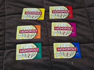 Monopoly Here And Now: The World Edition Replacement Parts 6 Cards