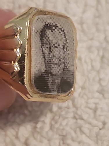 Vintage lenticular Vari-Vue PRESIDENT ADJUSTABLE RING WOODROW WILSON HOLOGRAPHIC - Bild 8 von 14