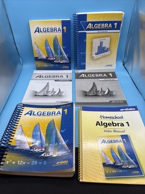 ABeka Algebra 1 Set- Text, Teacher, Solution, Test/Quiz & Key- High School Math