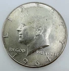 1964 USA Kennedy 90% Silver Half Dollar Coin A10