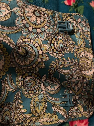 Vera Bradley Blue Green Crossbody Messenger Bag for School and Laptop Gently USD - Picture 5 of 5