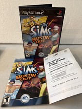 The Sims Bustin' Out PS2 PlayStation 2 Complete CIB