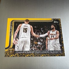 2025-26 Topps NBA 5280! CHAMPIONSHIP DUO LEADS NUGGETS Team Color Logo SSP #286